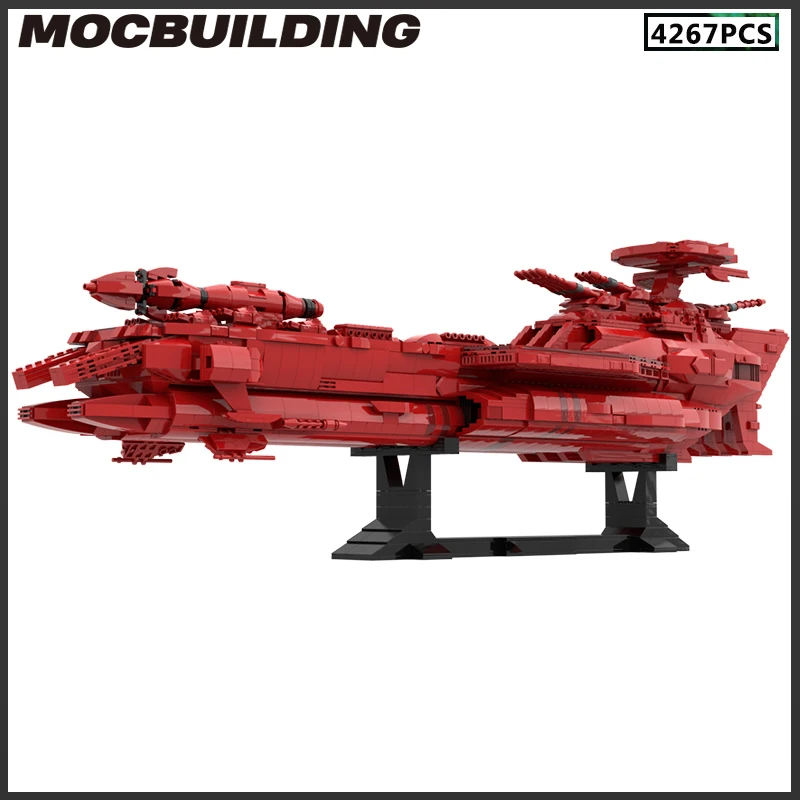 

Строительные блоки MOC, космический линкор, модель Ямато, фрагта, сделай сам, кирпичи, креативная сборка, игрушки, подарок на день рождения, Рождественский подарок