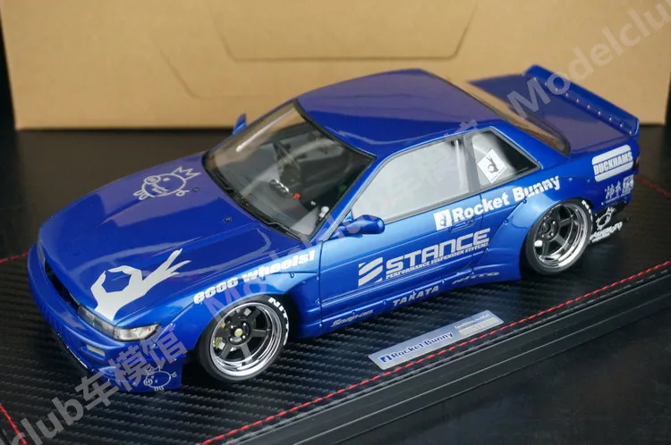 

IG 1:18 S13 V2 Rocket Bunny JDM Simulation Limited Edition Resin Metal Static Car Model Toy Gift