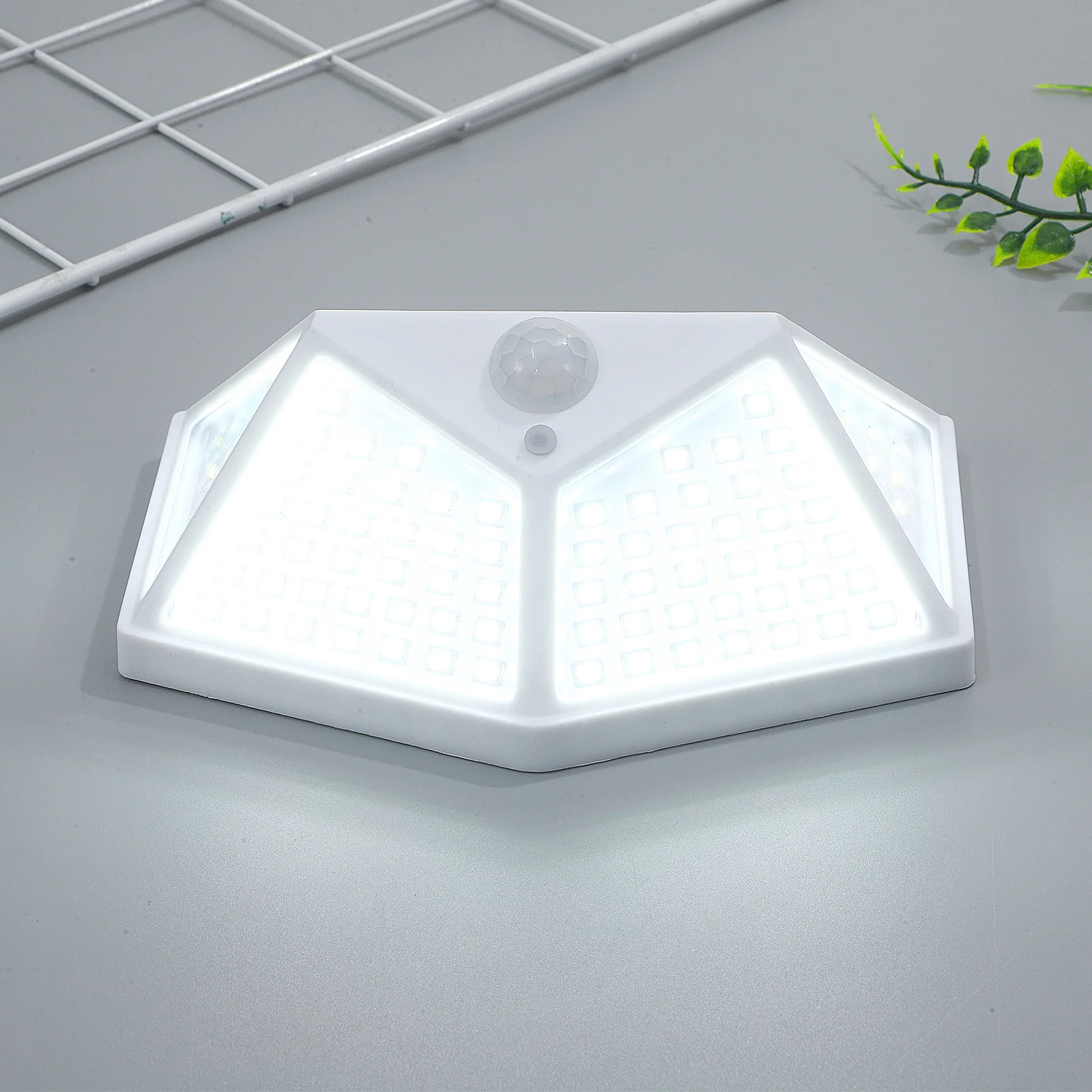 

100Led Solar Powered Wall Light Outdoor Waterproof Solar Yard Lamp With Infrared Sensor Durable Sealing Design Safe Lighting For