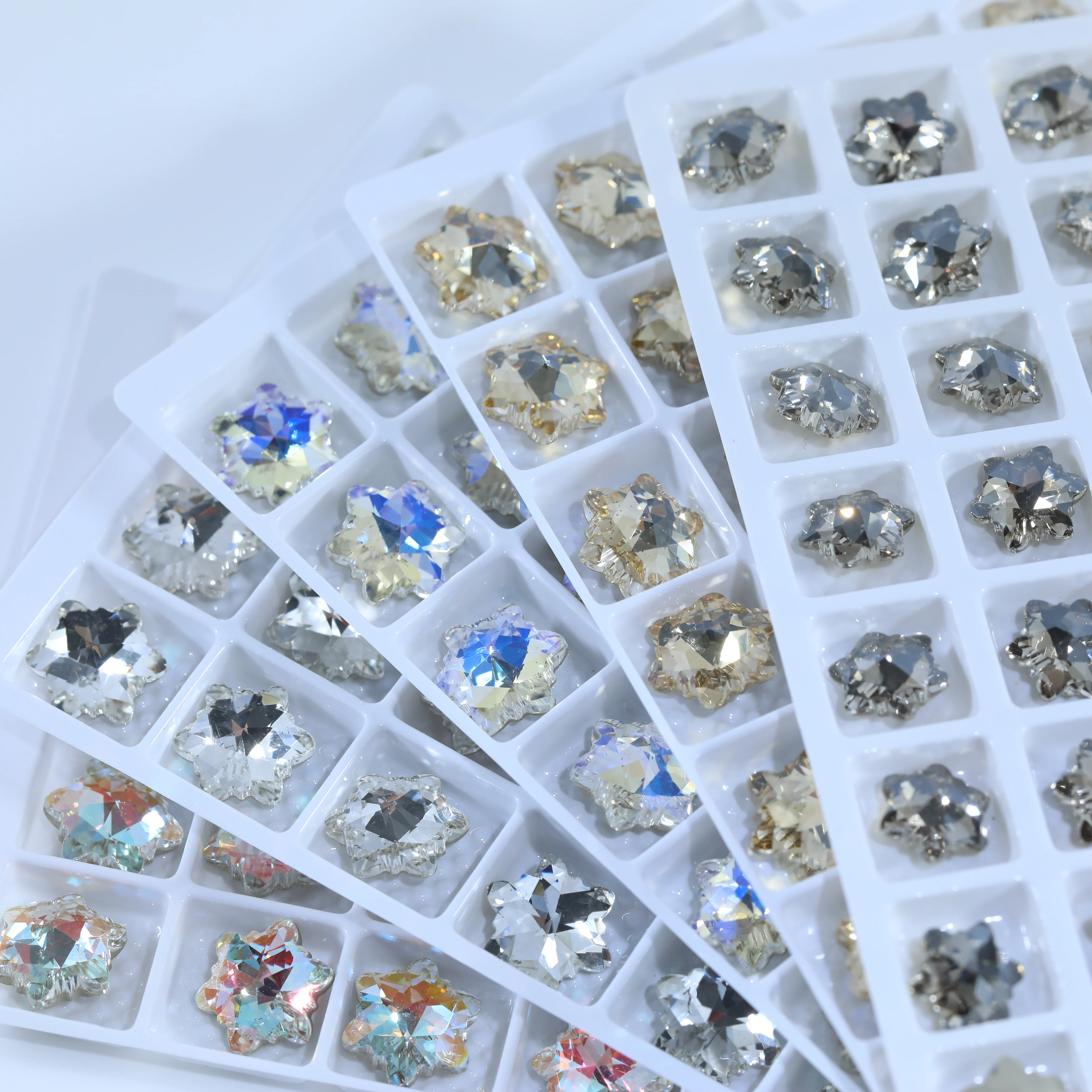 Edelweiss Fancy Stone Glänzende Kristalle Weihnachtskollektion Strasssteine DIY Bastelzubehör Haarschmuck Nagelkunst Taschenzubehör – Detail 5