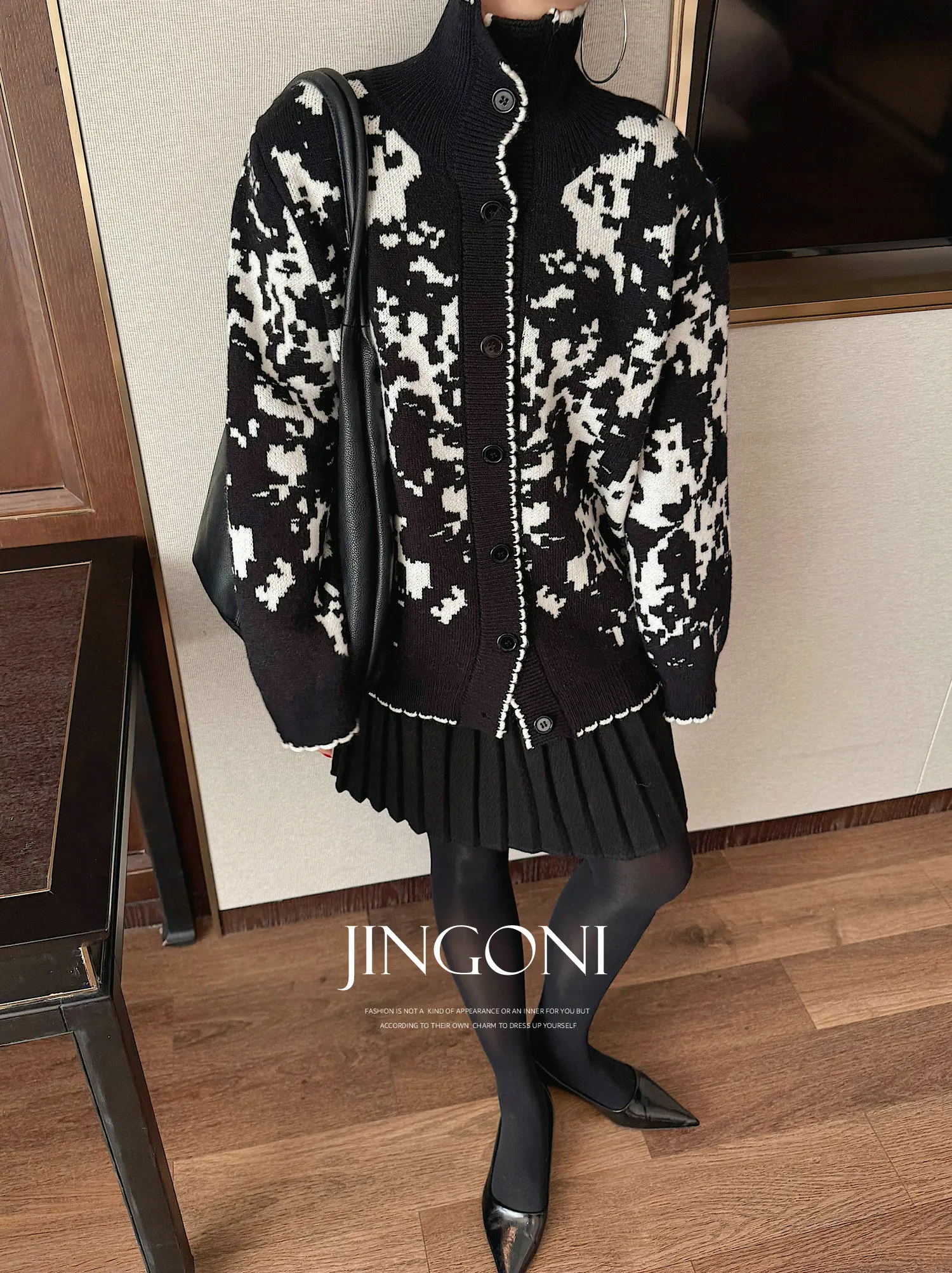 

Floral knitting Cardigan For Woman Clothes 2026 Sweater Blouse Top Long Sleeve Spring Autumn Luxury Fashion Cropped Vintage New