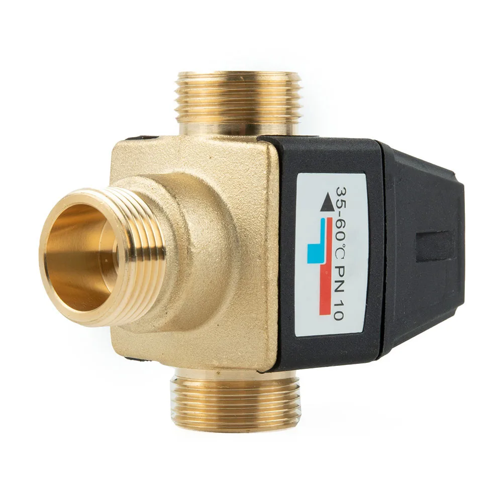 Safety Scalding Protection Thermostatic Mixer Valve Suitable for Hot Water and Underfloor Heating Male Thread DN20 DN25