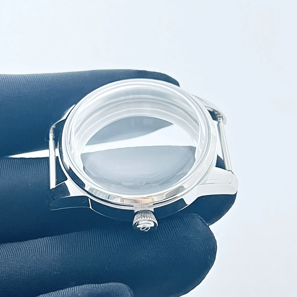 High Quality Women 33mm NH34 NH35 NH36 NH38 NH70 NH72 Silver Stainless Steel Watch Case Arched Glass