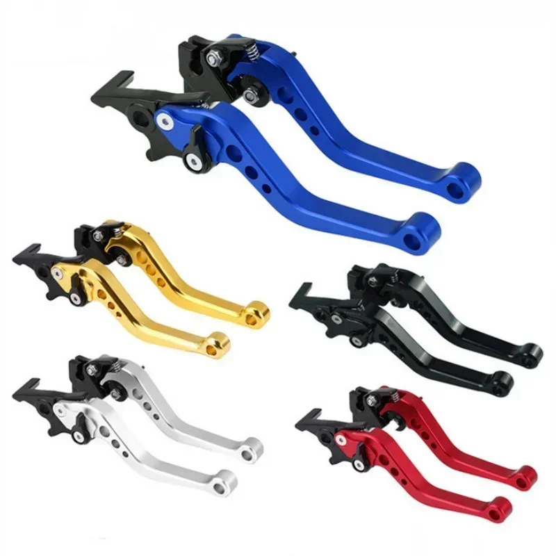 Universal CNC Aluminum Motorcycle Brake Clutch Lever Set Adjustable Drum Brake Handle for Scooter Dirt Bike Motorbike Accessorie