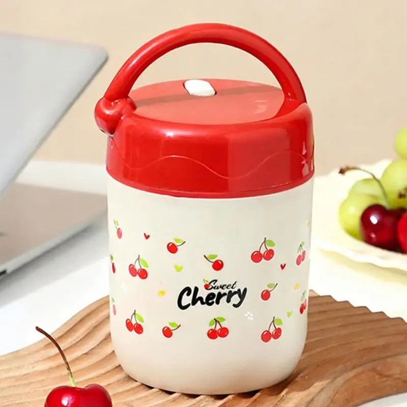304 Stainless Steel Insulated Lunch Box Portable Leakproof Thermal Food Container with Carry Bag for Office Workers