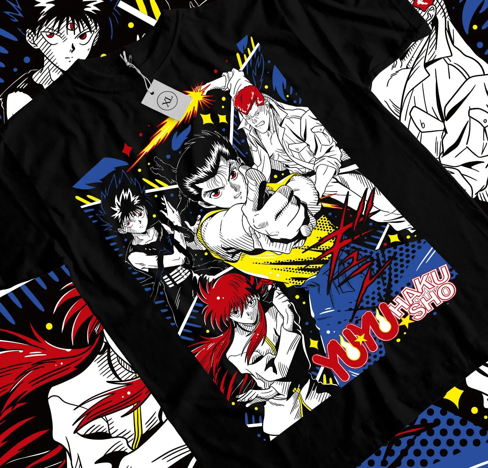 

Yu Yu Hakusho T-shirt,Yusuke,Hiel,Kuwabara And Kurama Anime T-shirt All Size