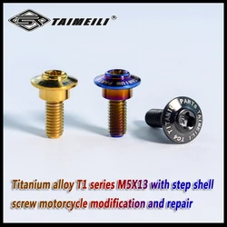 TAIMEILI Titanium Alloy T1 Series M5X13 Motorcycle with Step Shell Screw Modification and Repair