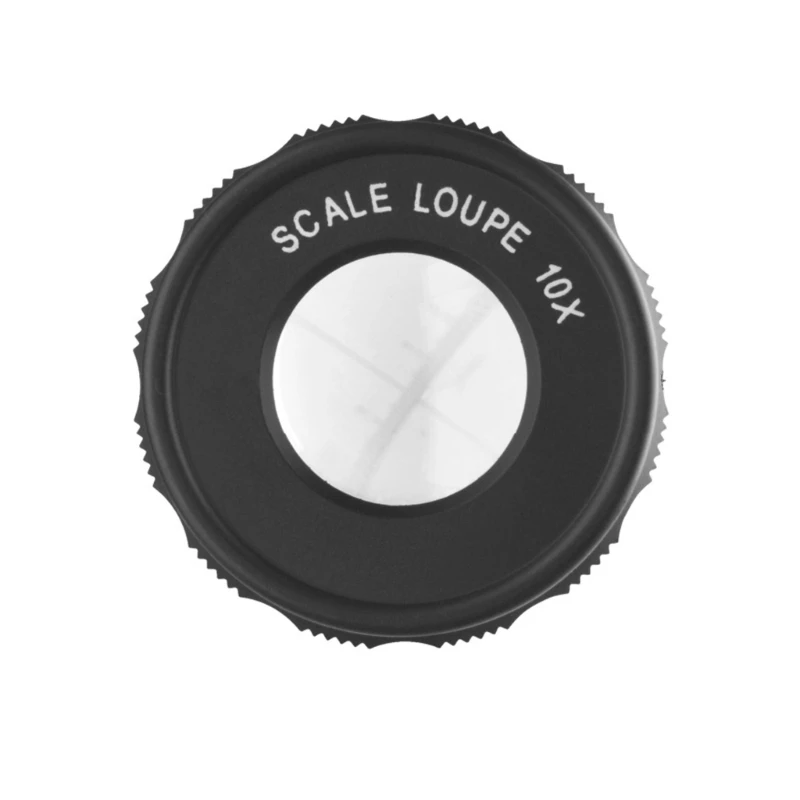 Lupa microscopio mano 10X, lupa joyero escritorio ABS, lupa escala portátil para reparación telas