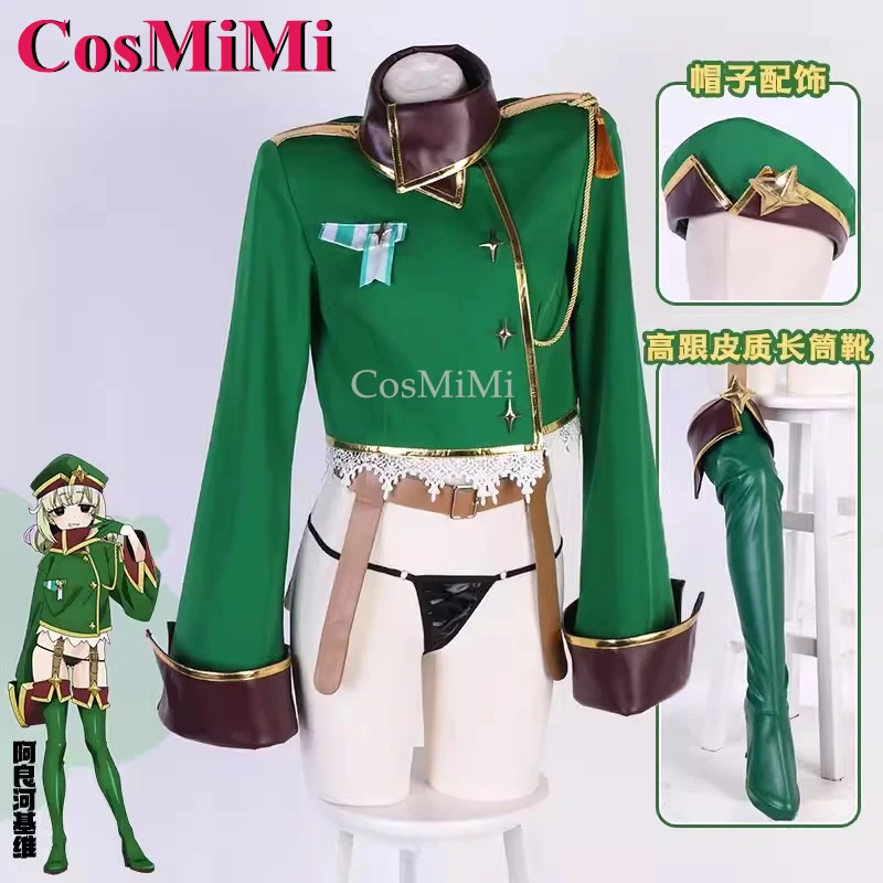 CosMiMi Araga Kiwi Cosplay Anime Gushing Over Magical Girls Costume Lovely Sweet Green Uniform Carnival Party Role Play Clothing