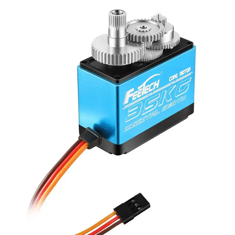 Feetech FT5330M 35KG Servo Digital 180 Graus com Braço 25T Servo de Engrenagem Full Metal para Helicóptero de Carro RC