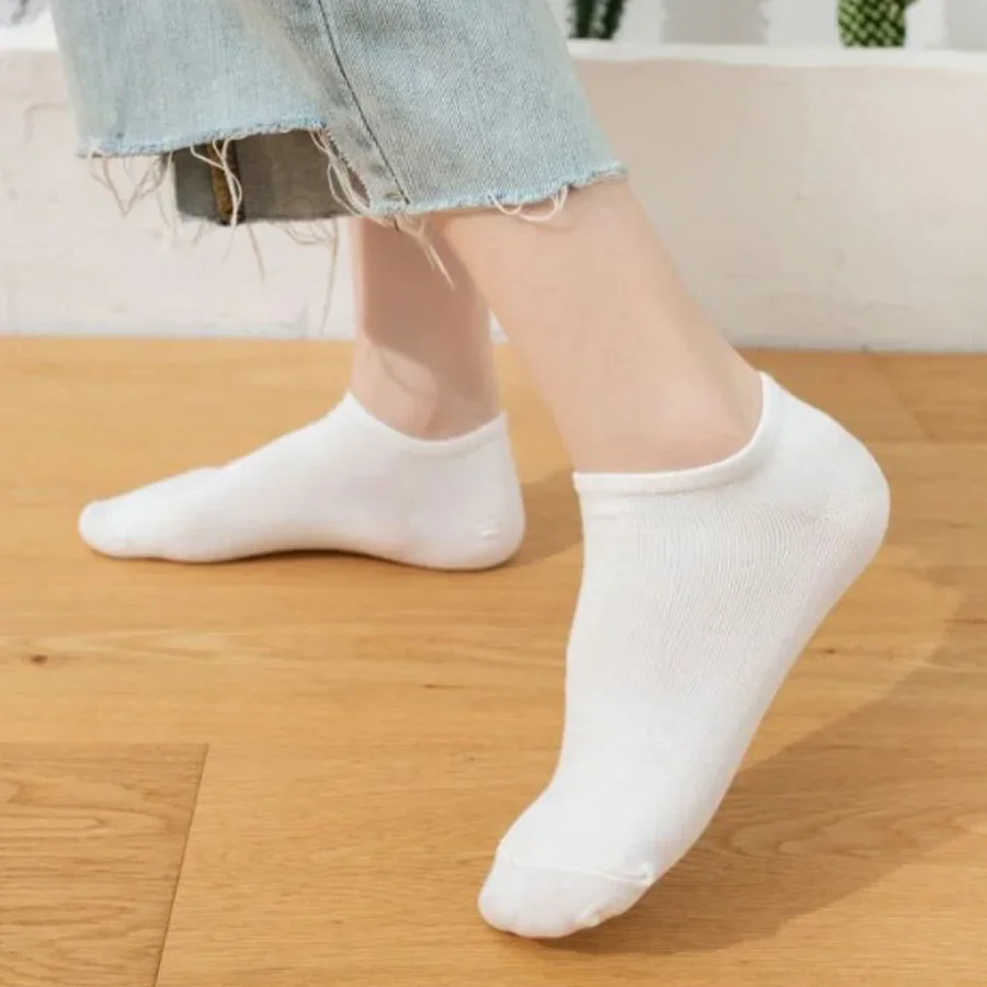 10 Pairs Men\'s/women\'s Boat Socks Plain Color Anti Odor Summer Ankle Socks Casual Breathable Low Cut Socks Short Sports Socks