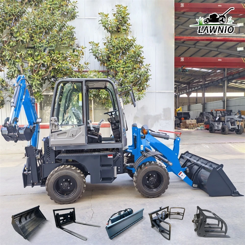 In Stock Wheel Loader  with 0.04m³ Digging Bucket Capacity and Compact Design for Rural Construction Backhoe Loader