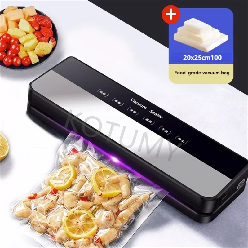 Vacuum Sealing Machine Tight Sealing Edge For Household Meat Fruit Snack Long Time Food Fresh Keeping Daily Works