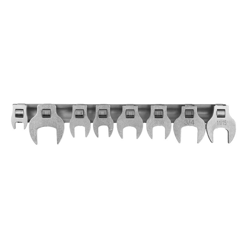 

3/8 Inches Nut Crowfoot Wrench Set Horn Wrench Heads Square Heads Hardware Tool Wrench Of Imperial Bullhorn Wrenches