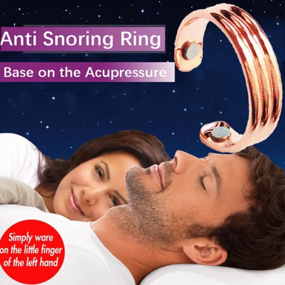 Anti-ronco Hand Ring, Dispositivo Anti-ronco, Acupressure Therapy, Acupressure Treatment, Help Sleep Snoring, Multicolor, 1Pc