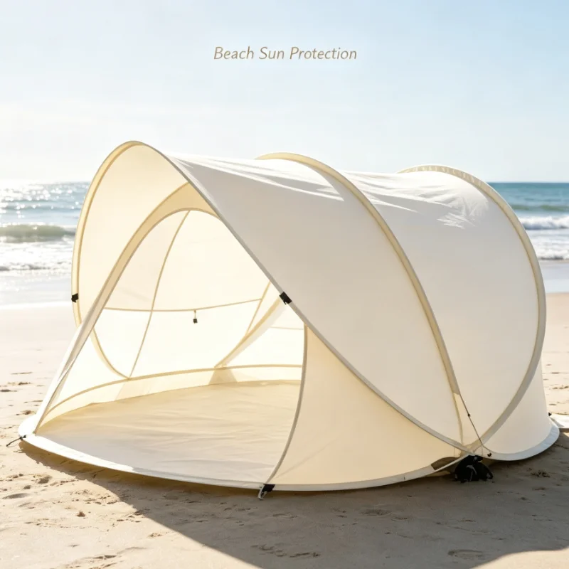 Pop Up Beach Tent Sun Shelter Portable Automatic Instant Setup Shade Canopy For Outdoor Camping Fishing Picnic Sand Beach
