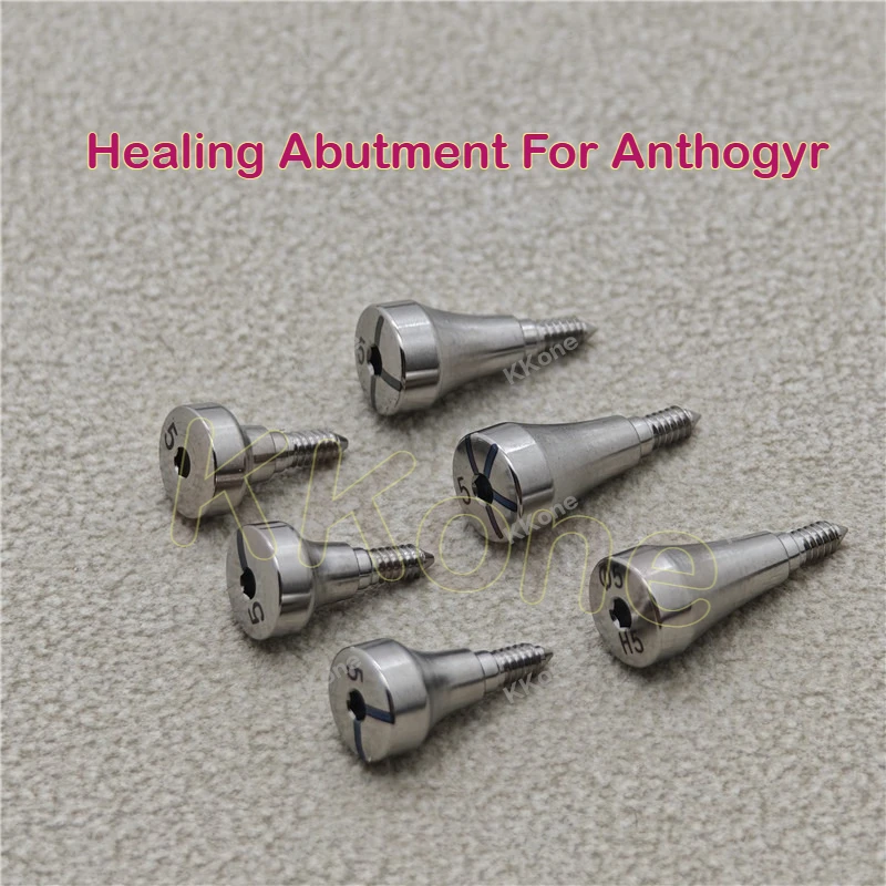 

10Pcs Dental Healing Abutment For Anthogyr System Titanium Alloy Implant Restoration Tools