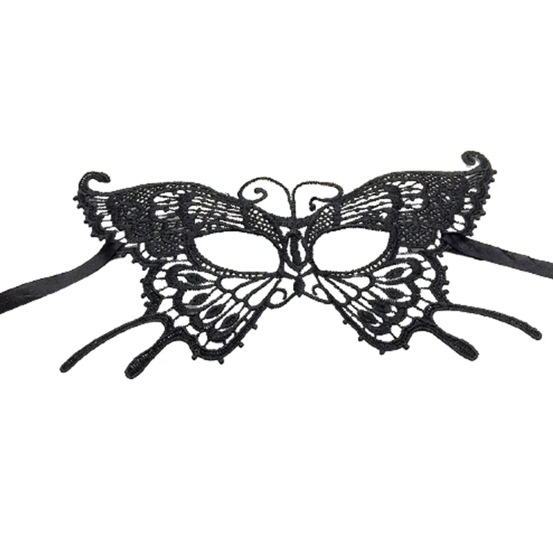 1/2pcs 블랙 퀸 레이스 마스크 자수 아플리케 파티 카니발 여성 액세서리 웨딩 할로윈 가장 무도회