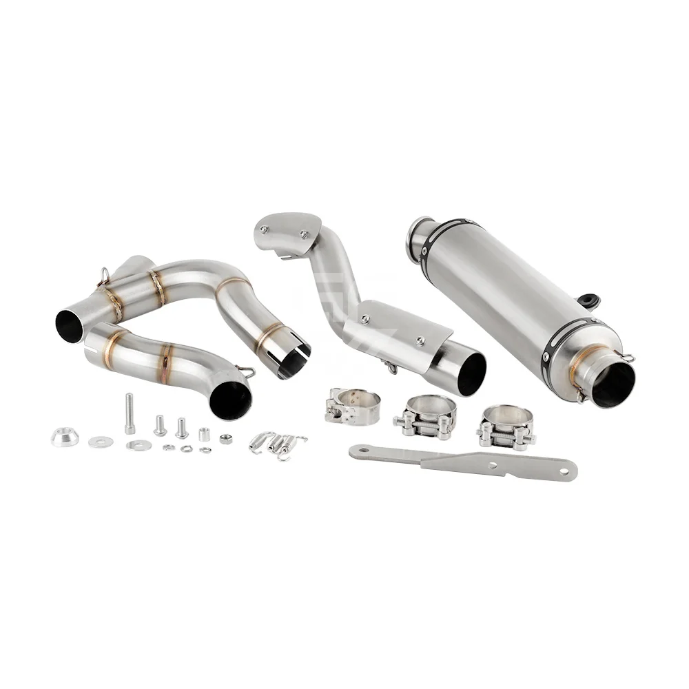 Motorcycle High Position Exhaust Muffler With Link Pipe For Ducati Desert X 950 2022 2023 2024 DesertX 950 Desert X