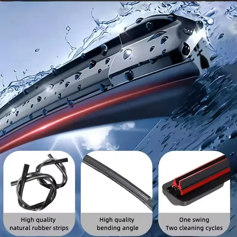 For Lexus NX200 NX200t NX300H NX350 NX250 NX450H 2015-2023 Front Windshield Wiper Blades 2pcs Accessories Windscreen Window view 2