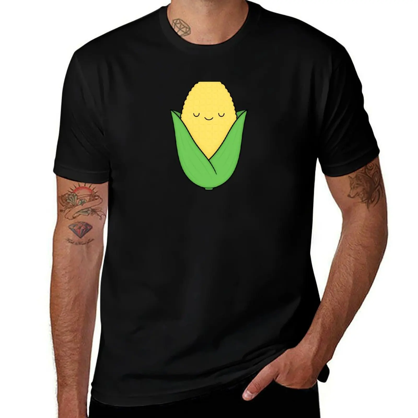Little Corn Cob T-Shirt Daily Wear Print T-Shirt