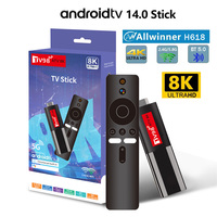 TV98 ATV 8K TV Stick Allwinner H618 Quad Core Android 14 HDR10 8K 4K 3D WIFI6 4G 5G BT5.0 Voice remote iptv Smart TV stick