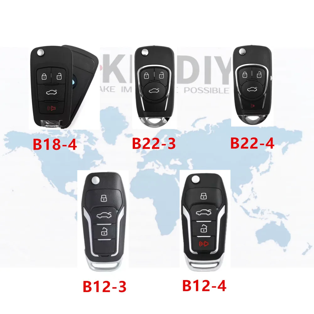 Kd universal key car remote key 315 433mhz 5pcs/lot B12-3/4 for Ford B18 B22-3/4 FOR Chevrolet/Bui-ck key