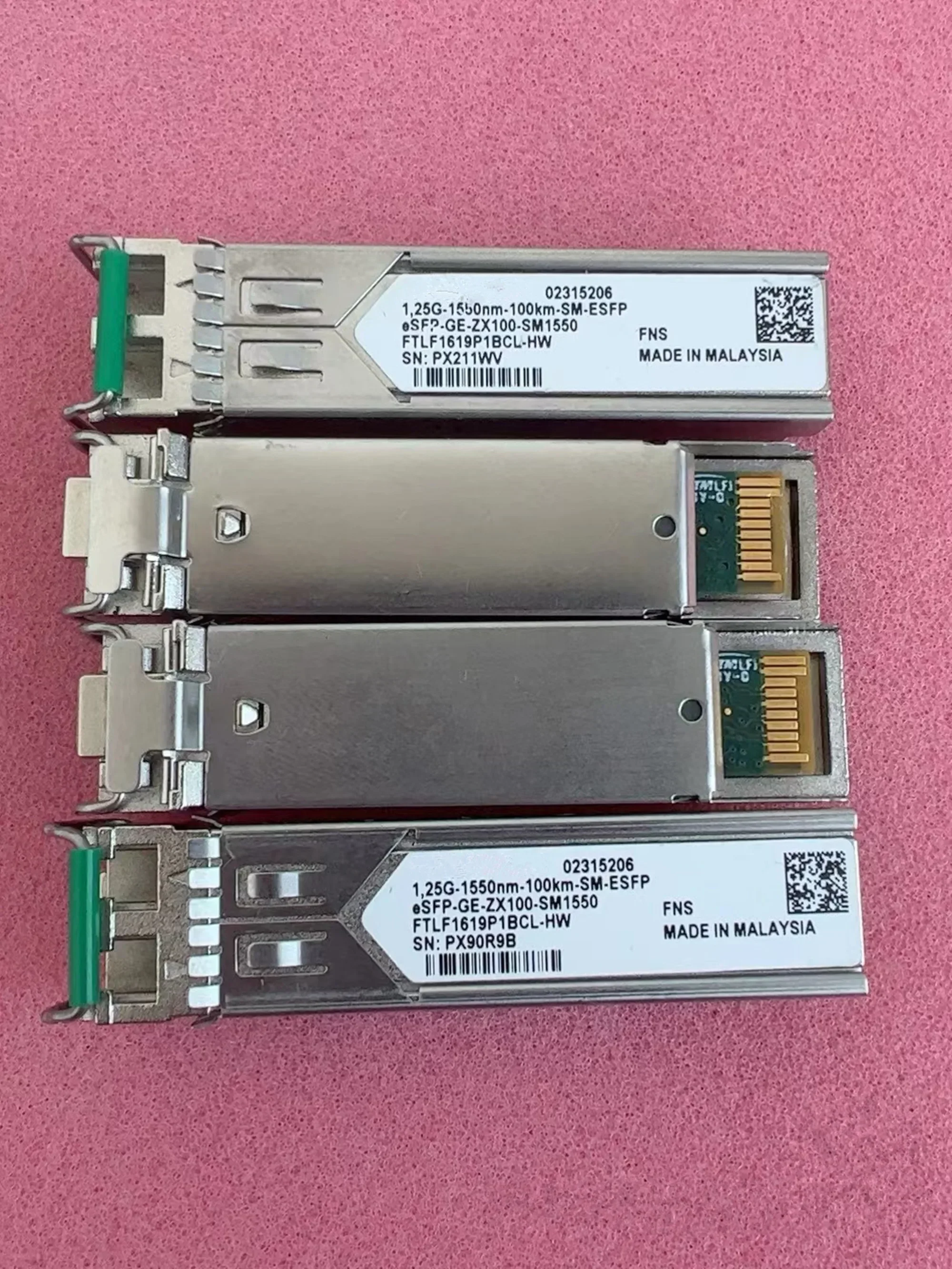1.25G 100KM 1550NM Optical Transceiver 34060295 02315206 FTLF1619P1BCL-HW 1.25G-1550NM-100KM-SM-ESFP/100KM ESFP 1.25G