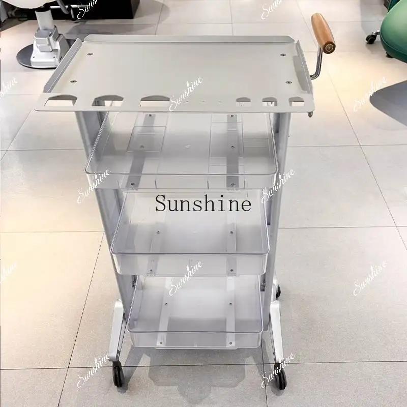 Hair salon tool rack hair stylist hand push dye ironing towel rack car  TF