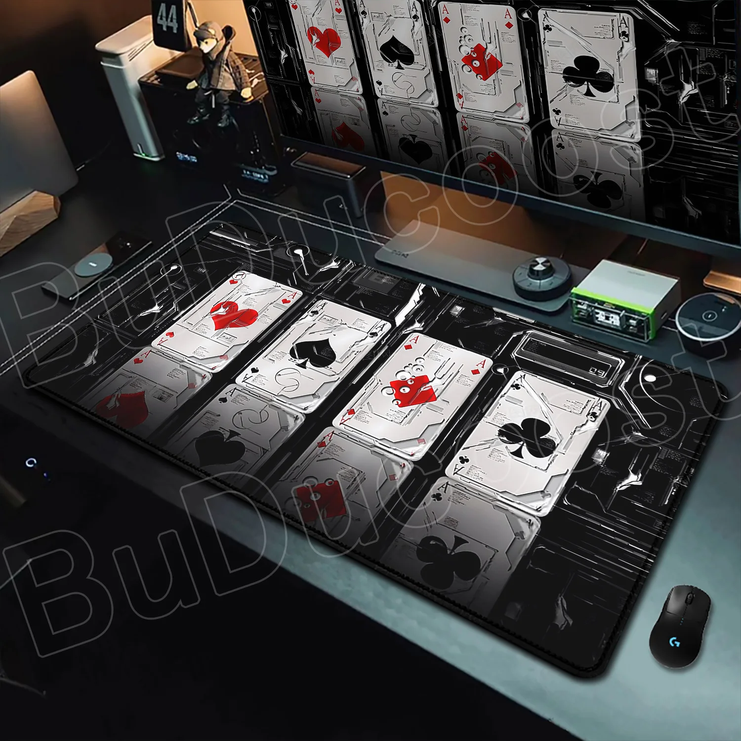 HD Printing Poker Card Mouse Pad Computer XXL MousePad Keyboard Mouse Mat Gamer Non-slip Rubber Office Carpet Dwsk Mats Mousepad