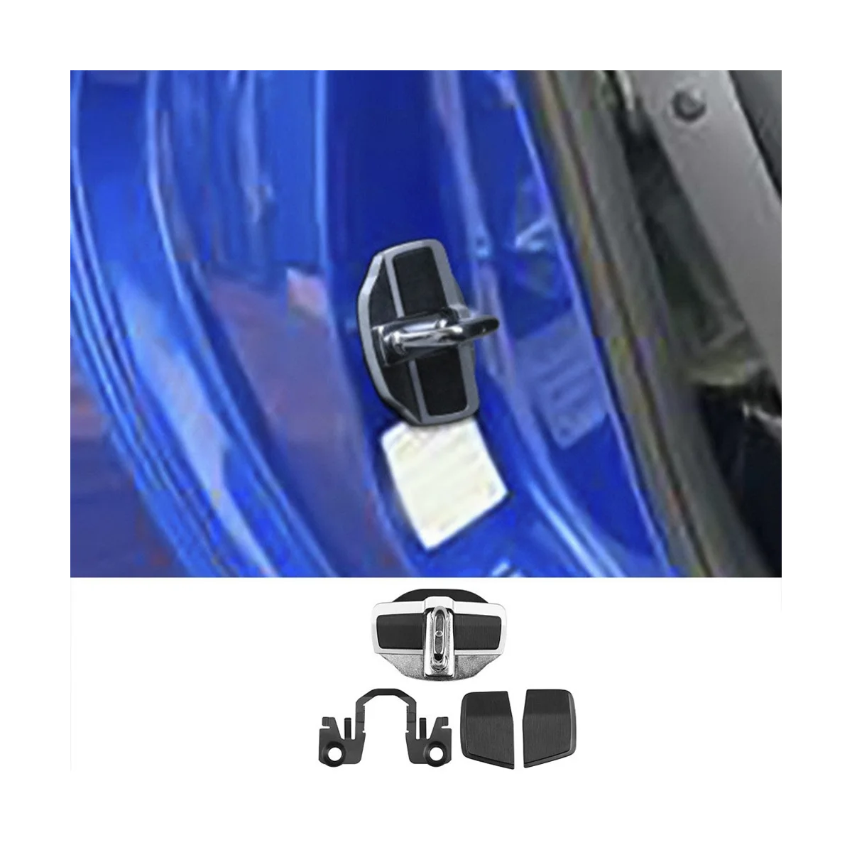 4Pcs Car Door Stabilizer Door Lock Protector Latches Cover for Subaru All Series BRZ XV Forester Legacy Outback WRX