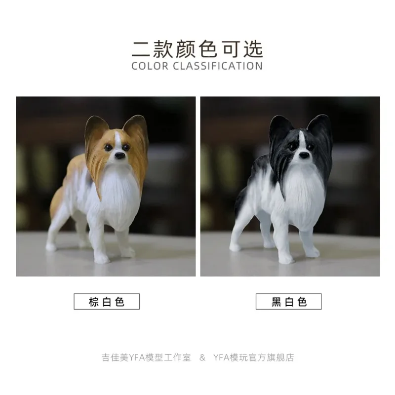 1/6 Bilancia Simulato Papillon Orecchio di Farfalla Modello di Cane Per Action Figure Display Collezione Arte Ornamt Decorazione Auto Regalo Giocattolo per Animali Domestici