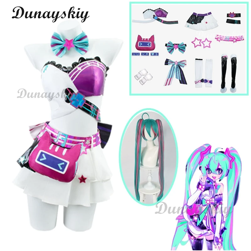 Project Sekai Colorful Stage Bunny Girl Costume Original Design Mikuuo Cosplay Wig Women Sexy Cosplay Muse Dash Music Jumpsuits