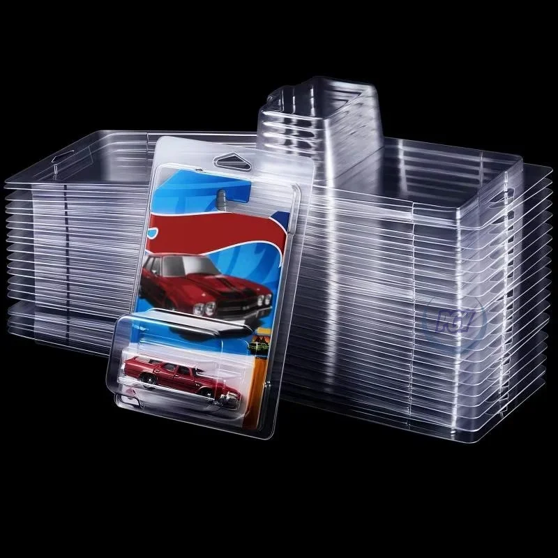 10/20/40 Stück Auto-Spielzeug Transparente Vitrine für Hotwheels Schutzhülle Boulevard Team Transport Modellkarton Sammelbox