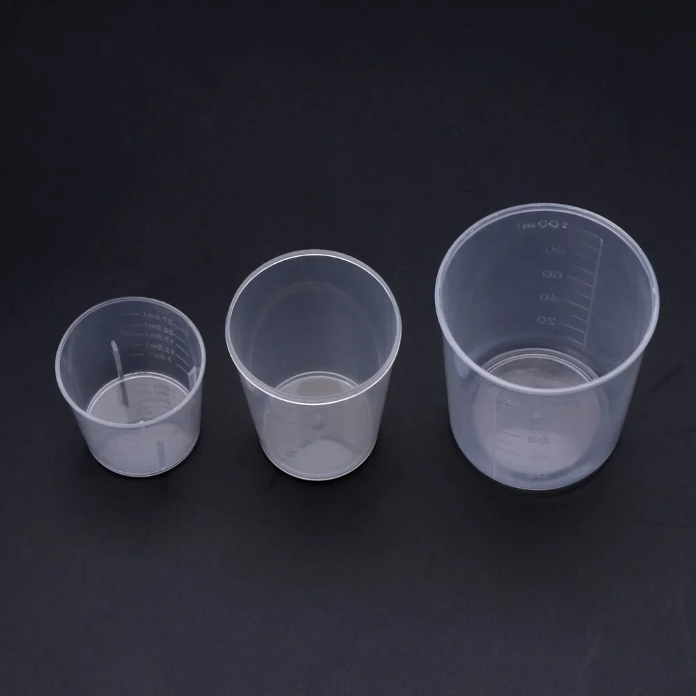 3Pcs DIY Epoxy Resin Plastic Measuring Cups Set 30ml 50ml 100ml For Handmade DIY Jewelry Making Tool Epoxy Resin Cup