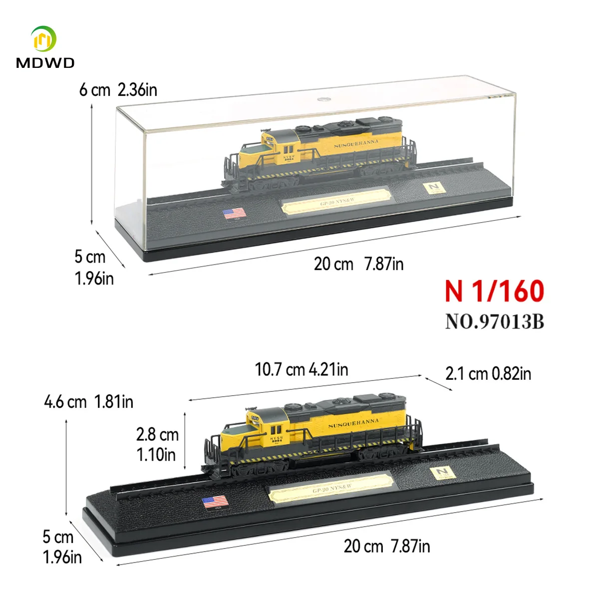 Diecast N Schaal 1/160 GP-20 NYS & W/FP-7/BR-182 Statische Diesel Locomotief Trein Model Zand tafel Diy Speelgoed Collectie Display Gift