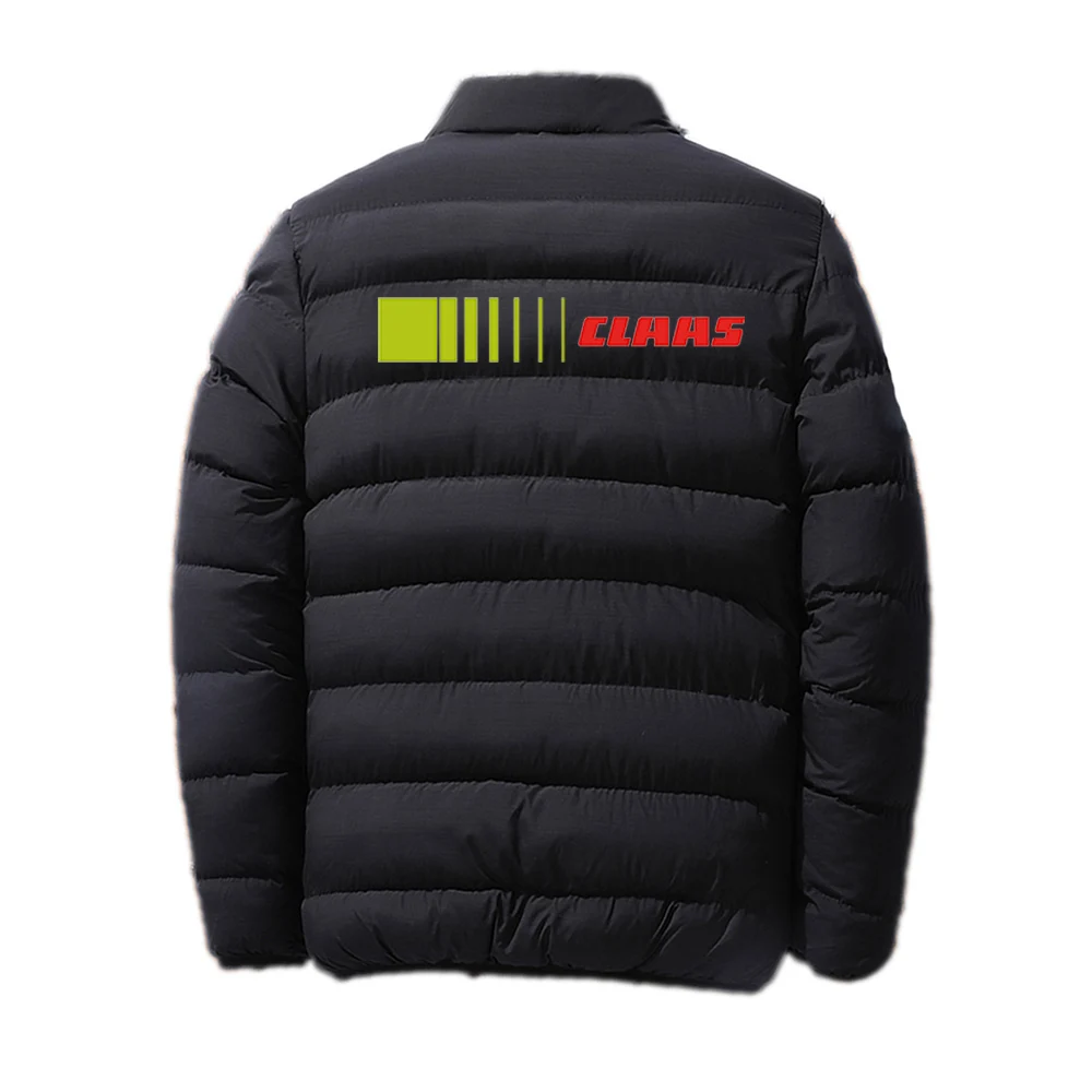 2024 New Printing Men Claas Autumn and Winter Warm Stand Collar Breathable Four-color Cotton-padded Jacket Printing Coat