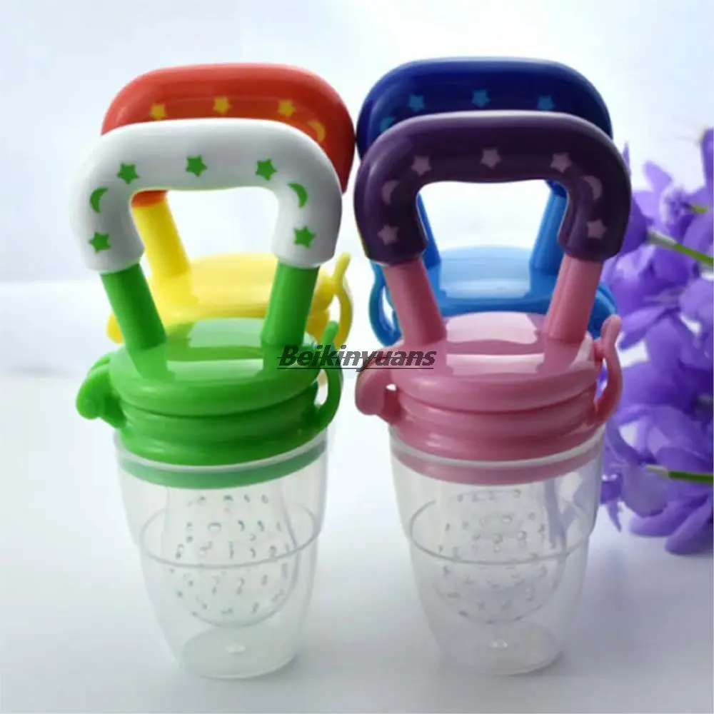 Baby Pacifier Safety Silicone Toddlers Teether Vegetable Fruit Teething Toy Ring Chewable Soother Baby Bottle Cartoon Chupeta