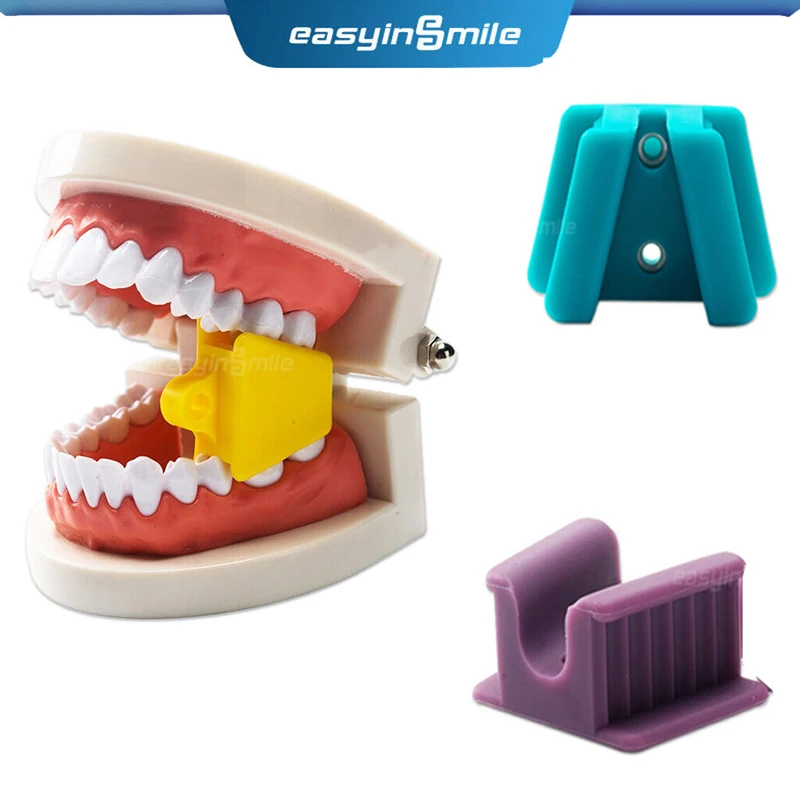 Easyinsmile Dental Bite Block Mouth Props Opener Cheek Retractors Silicone Rubber for Adult Child Pedo S/M/L