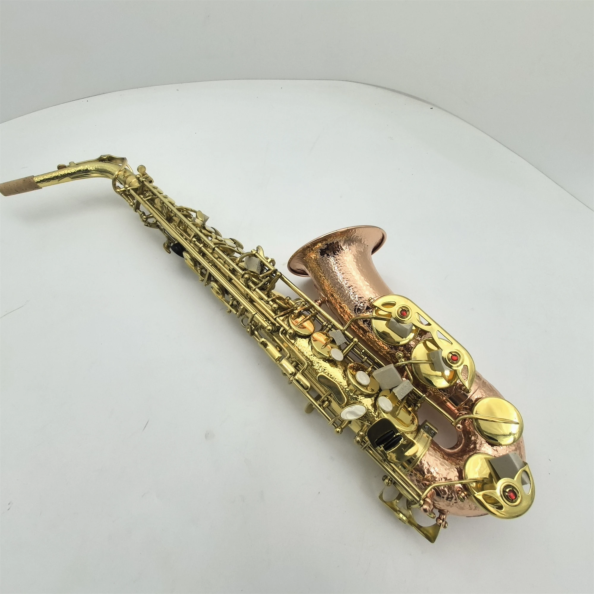 

MARGEWATE Bb Tenor Saxophone High Quality Phosphor Bronze Gold Lacquer B Flat Saxophone Playing Musical Instrument Sax with Case