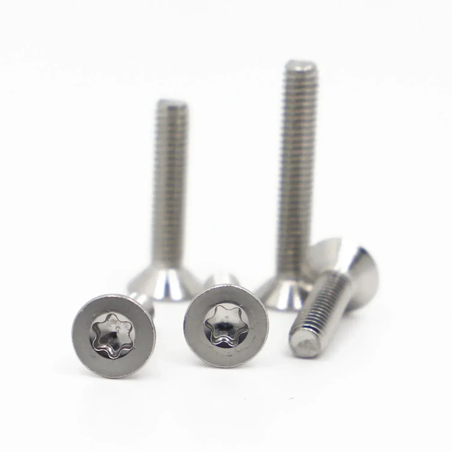 1/50 Stück M1,4 M1,6 M2 M2,5 M3 M4 M5 M6 M8 304 A2-70 Edelstahl GB2673 Sechslappen-Torx-Flachsenkkopfschraube – Detail 4