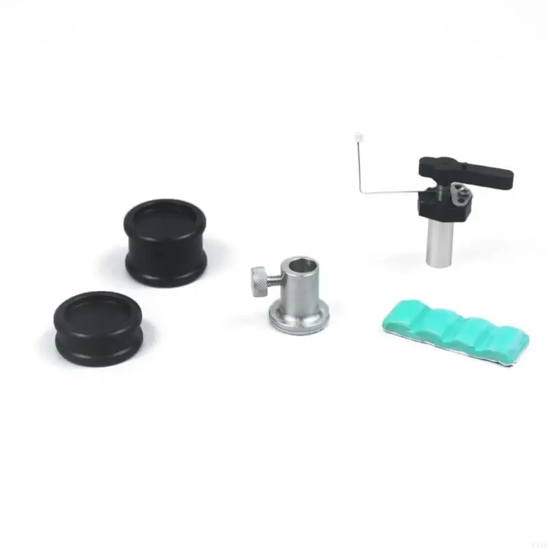 L41F Tonearm Arm 리프터 지능형 카트리지 보호 기능 마운트베이스 및 패드 세트가있는 턴테이블 액세서리를위한 기능