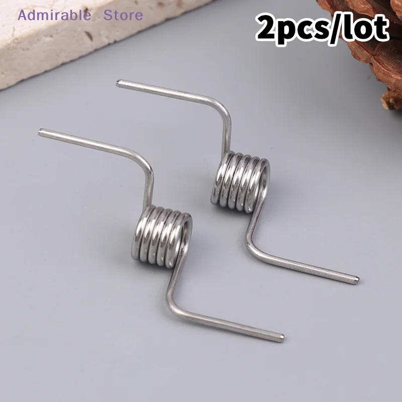 [W]2Pcs/Set Refrigerator Divider Door Hinge Spring Accessories Baffle Strong Stainless Steel Refrigerator Door Torsion Springs