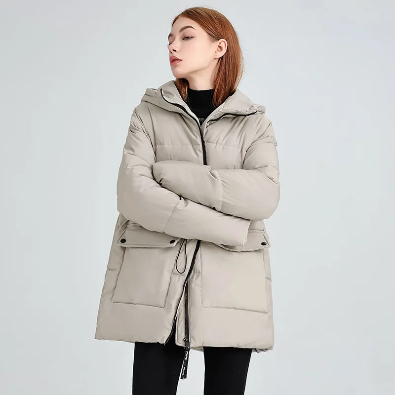 PinkyIsBlack Winter Jacket Women Parkas Long Down Cotton Coat Warm Hooded Outwear Female Thick Snow Wear Cotton Padded Jacket