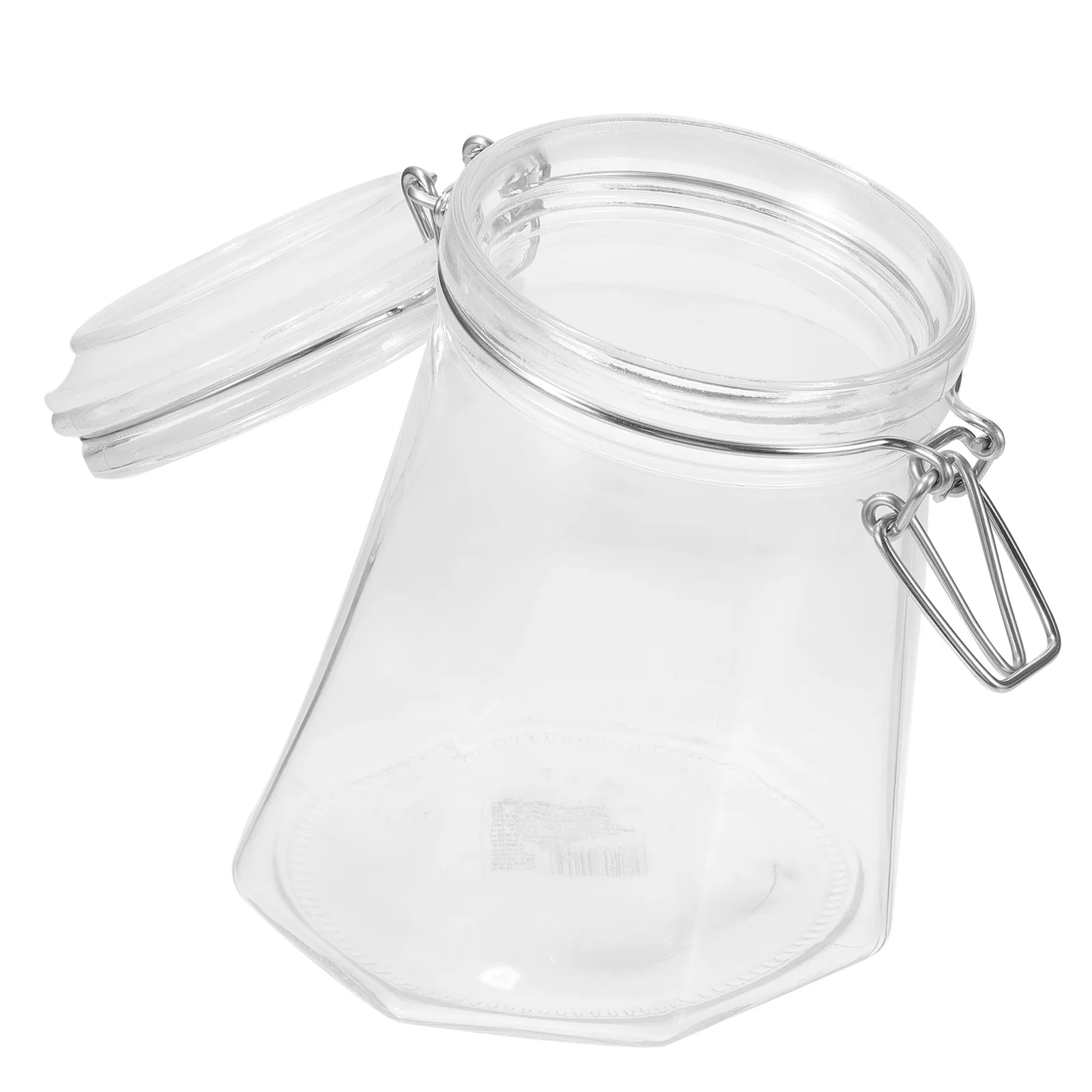 

Sealed Glass Storage Jar Dry Food Container for Tea Grains Nuts Transparent Candy Cookie Jar Lid Candy Jars with Lids