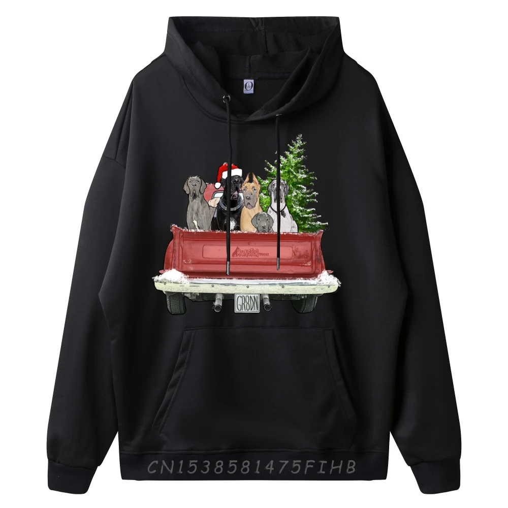 Cute Great Dane Christmas Top Dog Mom Owner Vintage Truck XS Graphic Sweatshirts Youth SKIN-FRIENDLY Christmas Thanksgiving