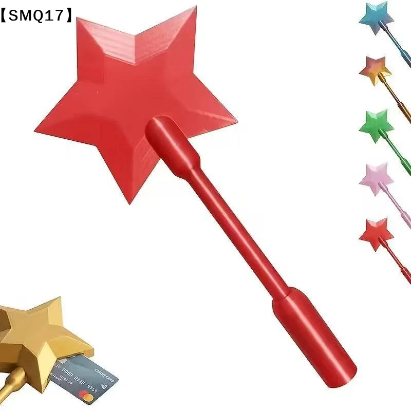 3D Printed Star Magic Wand Tap To Pay Credit Card Holder Portable Lightweight Star Wand Style Card Stand Credit Card Holder【SMQ】 view 2