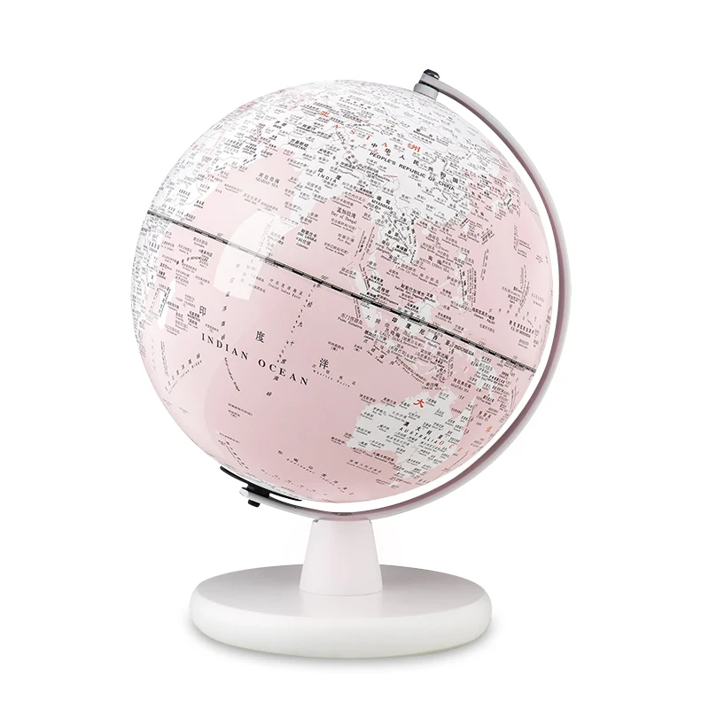 

GY AR Earth Instrument Pink 3D LED Table Lamp Luminous 25cm HD Teaching Version Desktop Creativity Ornaments