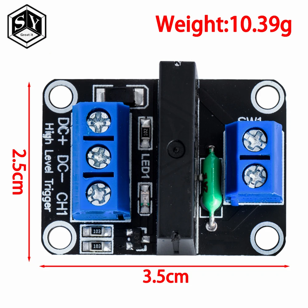 5V Relay 1 2 4 8 Channel SSR High Low Level Solid State Relay Module 250V 2A For Arduino