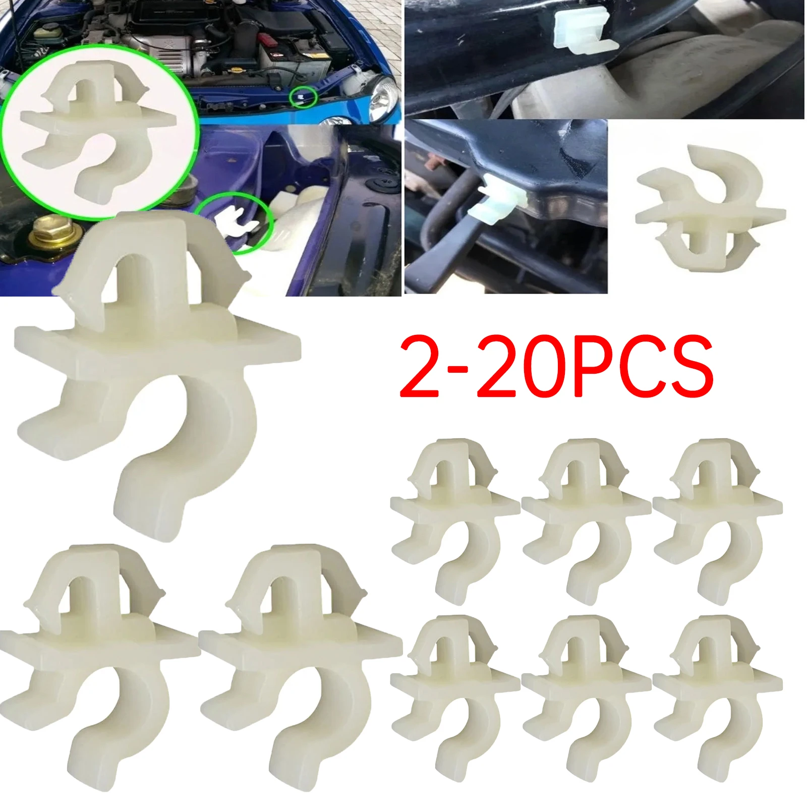 2-20X varilla de soporte para capó de coche, Clip de fijación, Clip de soporte para Suzuki Jimny Swift Baleno Grand Vitara Ignis Sx4 Vitara